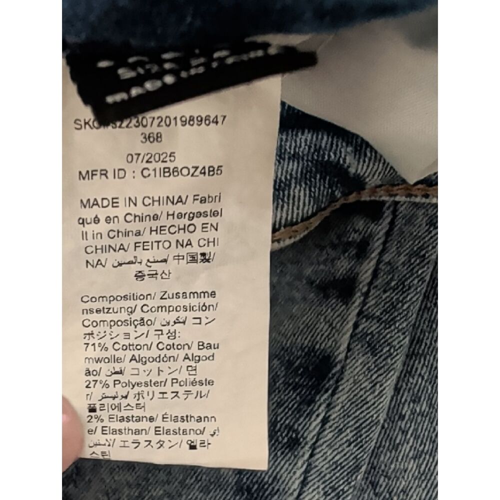 SHEIN Light Blue Distressed High-Rise Skinny Jeans - Picture 7 of 7